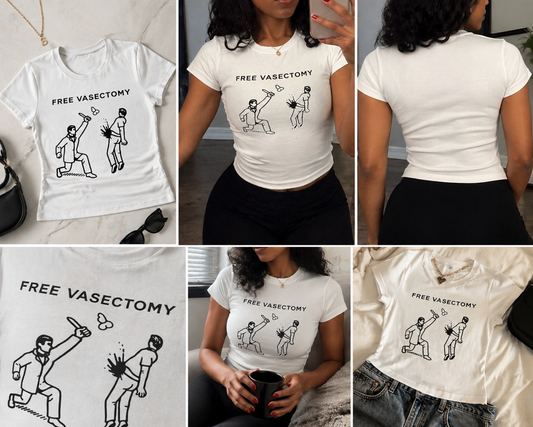 Free Vasectomy Tee | Bold Statement Baby Tee